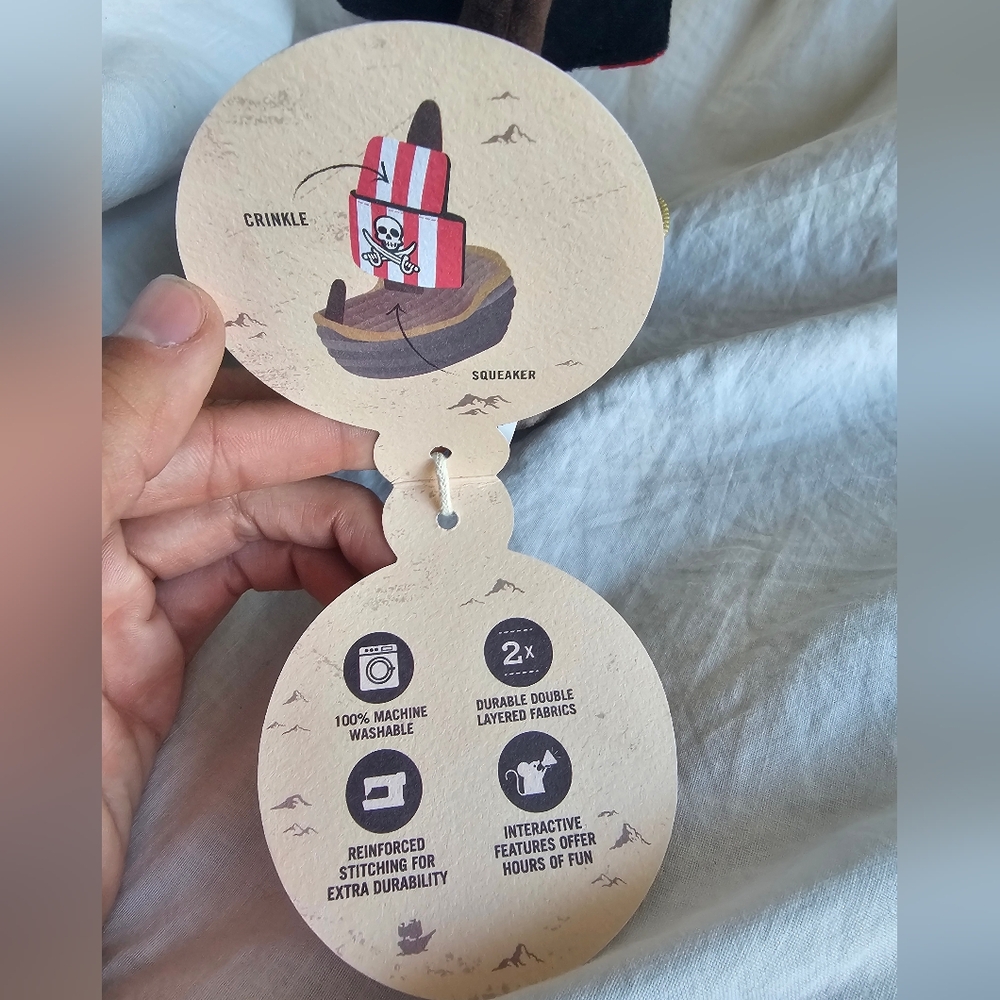 P.L.A.Y Pirate Ship Dog Squeaker Toy Nwt - Picture 4 of 4